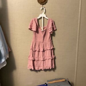 Chelsea & Violet Pink Tiered Kids Dress